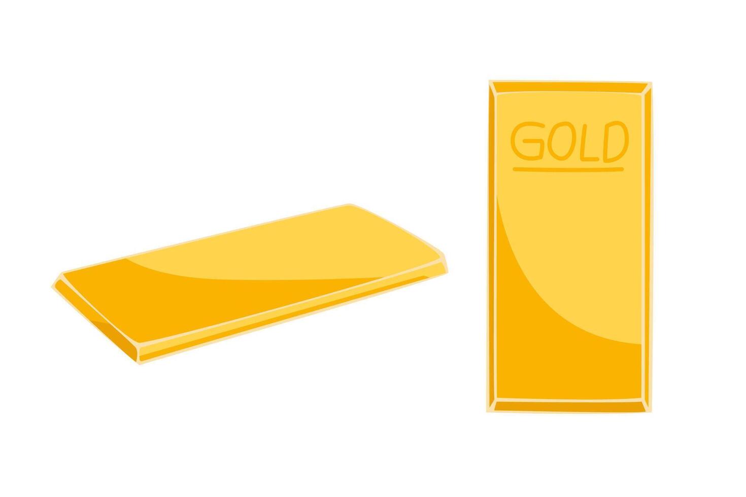 gold bar. illustration design vector