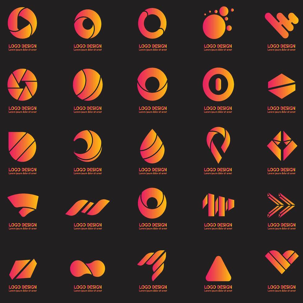 modern shop collection of logo designs full editable eps vector