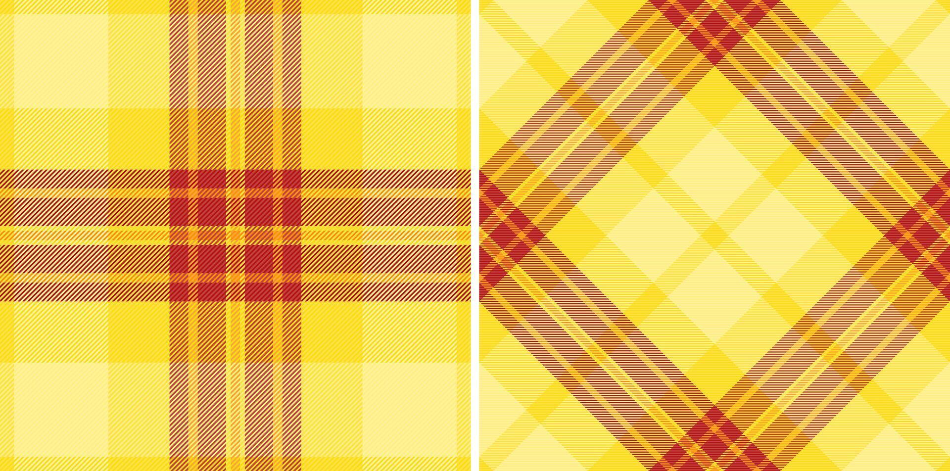 Seamless plaid tartan of texture check with a background fabric pattern textile. vector