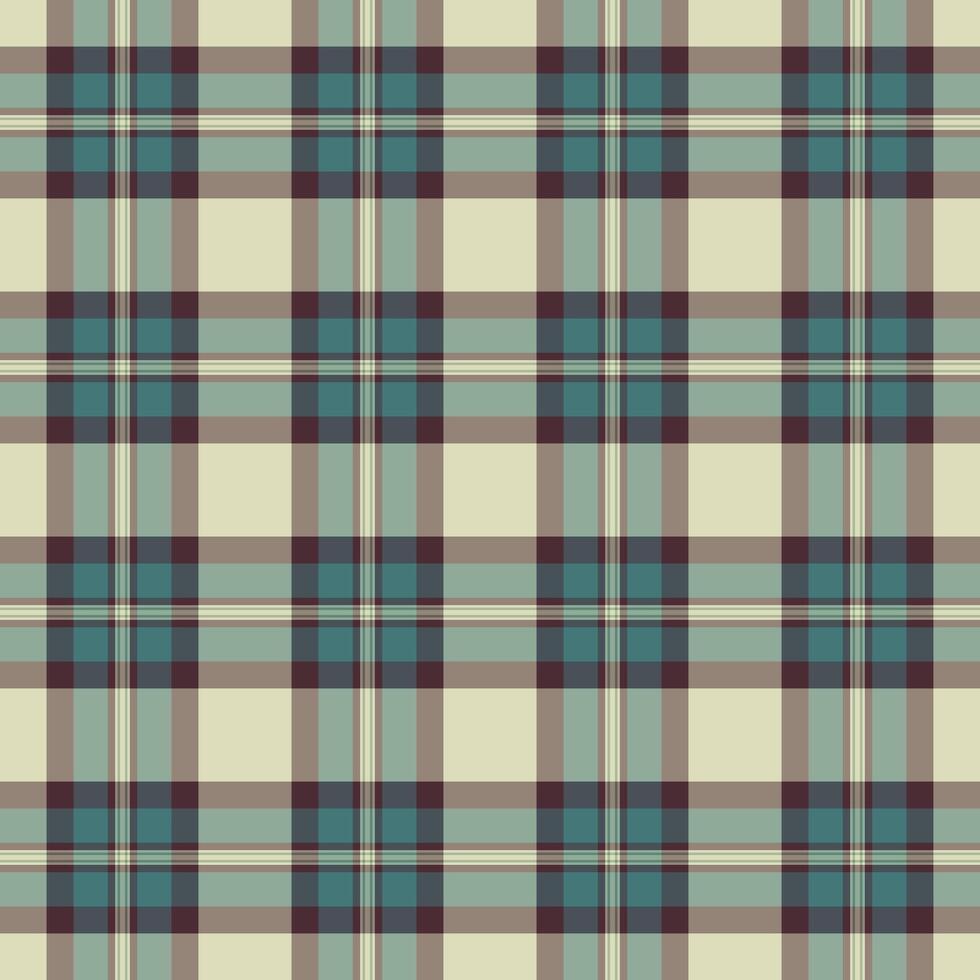 Seamless check texture of background plaid with a pattern fabric tartan textile. vector