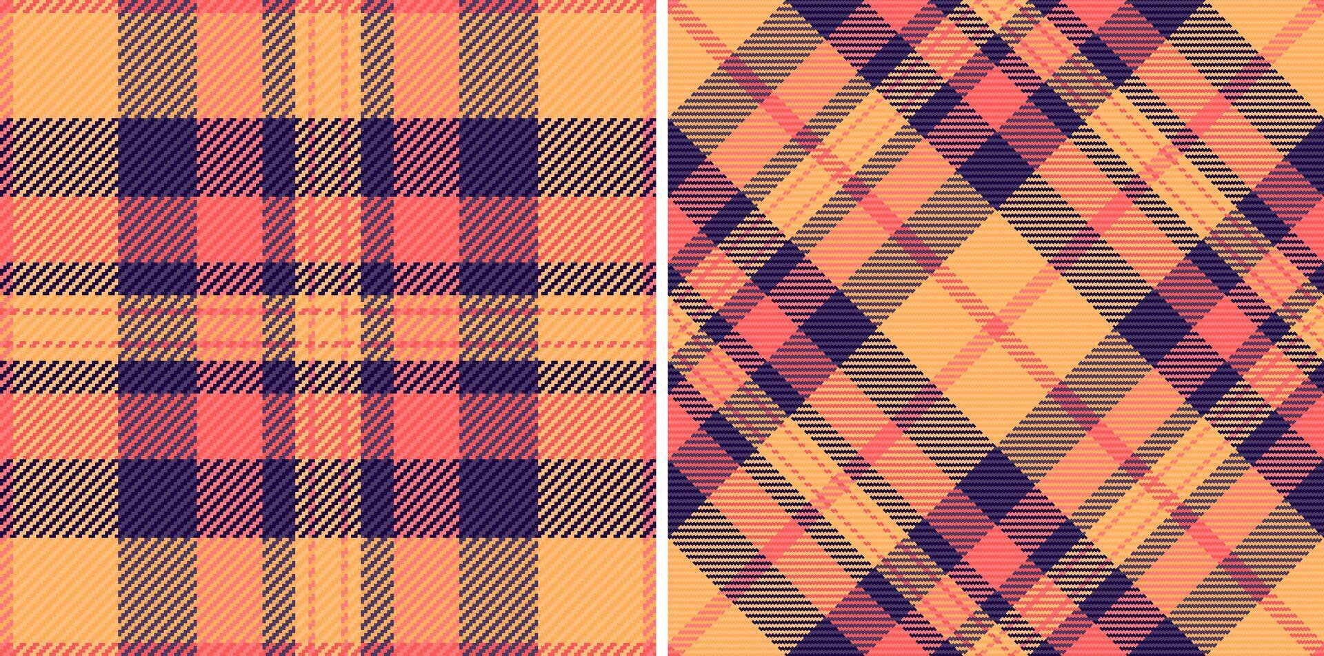 Texture background fabric of pattern plaid with a check textile seamless tartan. vector