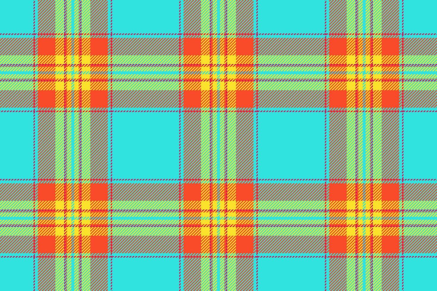 Fabric texture pattern of tartan seamless background with a check plaid textile. vector