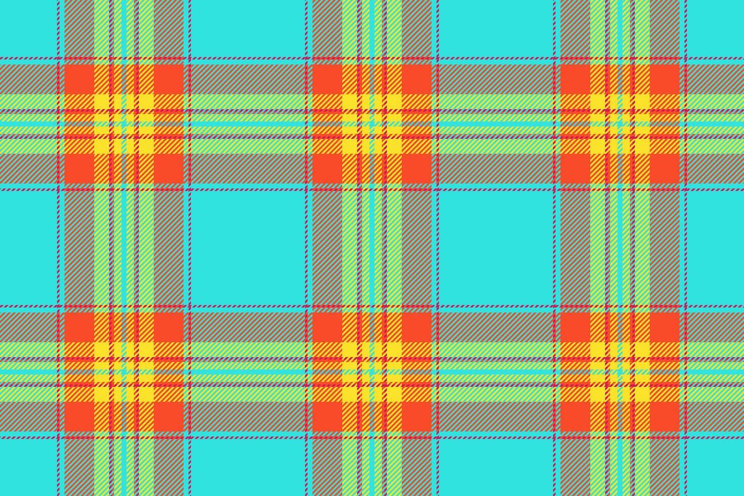 Fabric texture pattern of tartan seamless background with a check plaid textile. vector