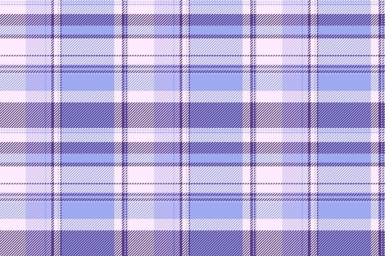 Seamless plaid pattern of tartan textile with a background fabric check texture. vector