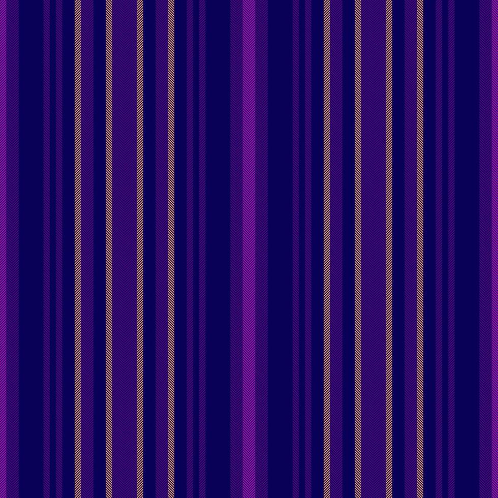 Luxury textile texture, cozy fabric pattern seamless. Garment vertical lines stripe background in indigo and purple colors. vector