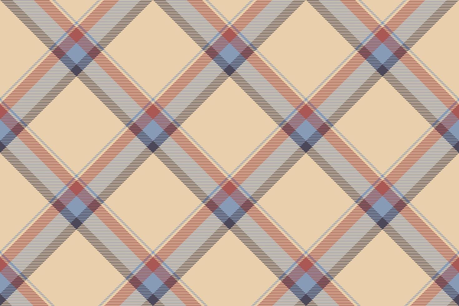 Tartan plaid background, diagonal check seamless pattern. fabric texture for textile print, wrapping paper, gift card, wallpaper. vector