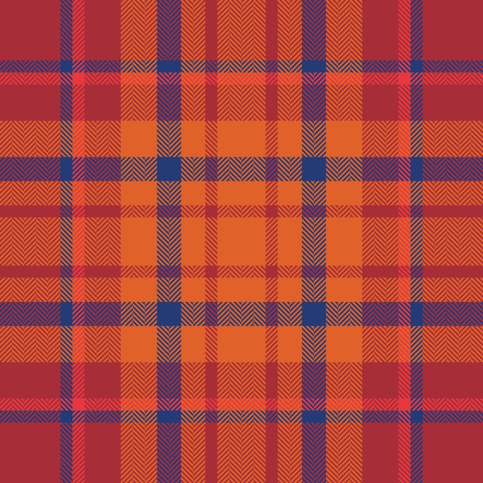 Plaid check pattern. Seamless fabric texture. Tartan textile print. vector