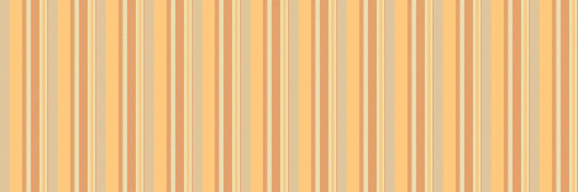 Customizable stripe texture pattern, tone textile vertical fabric. Perfect background seamless lines in amber and red colors. vector