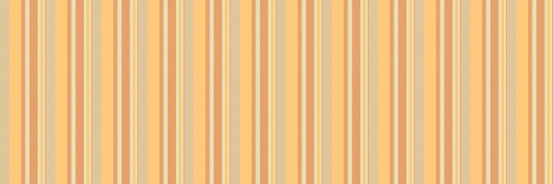 Customizable stripe texture pattern, tone textile vertical fabric. Perfect background seamless lines in amber and red colors. vector