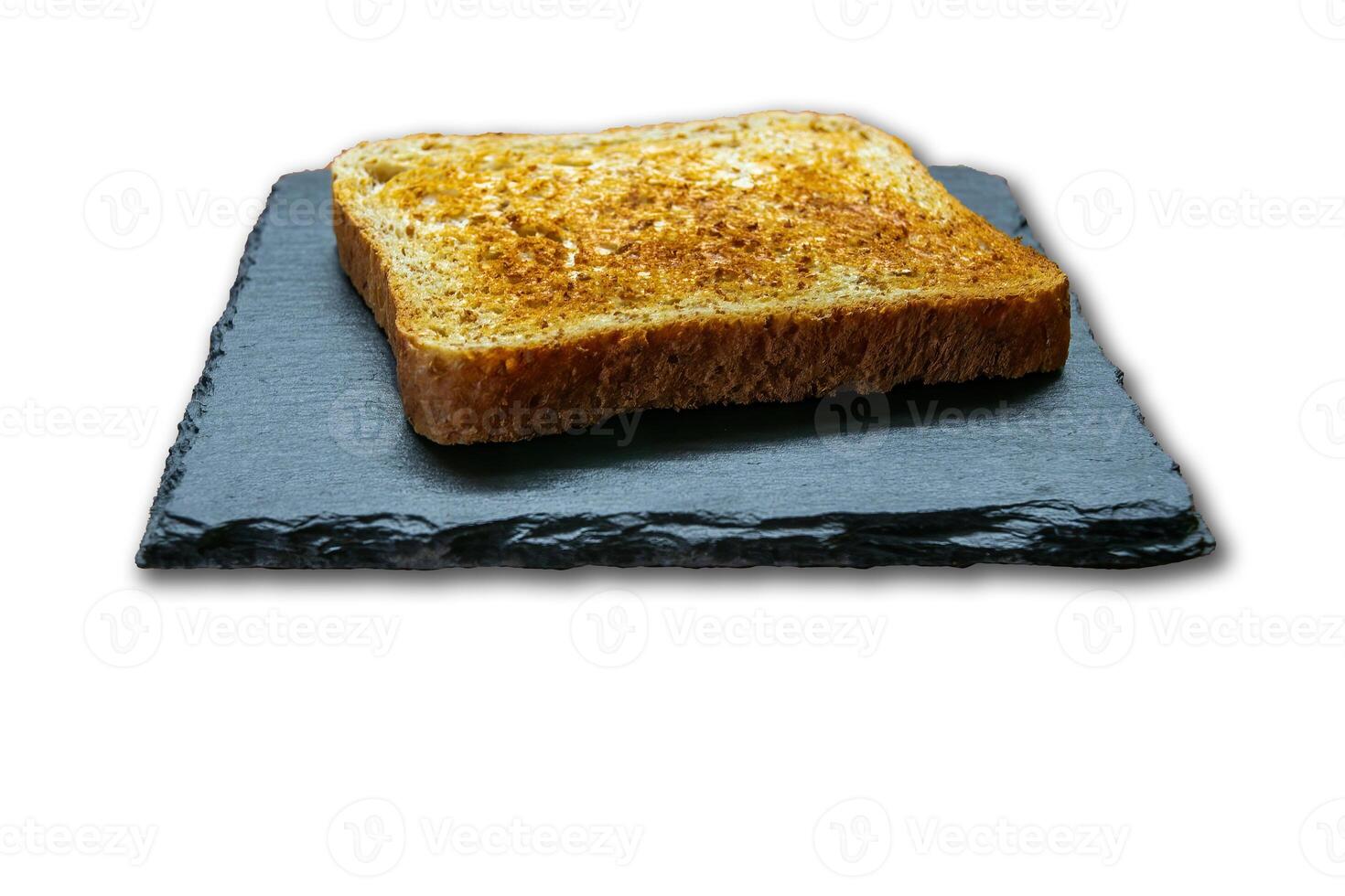 a delicious fresh bread with herb cream for the breakfast photo