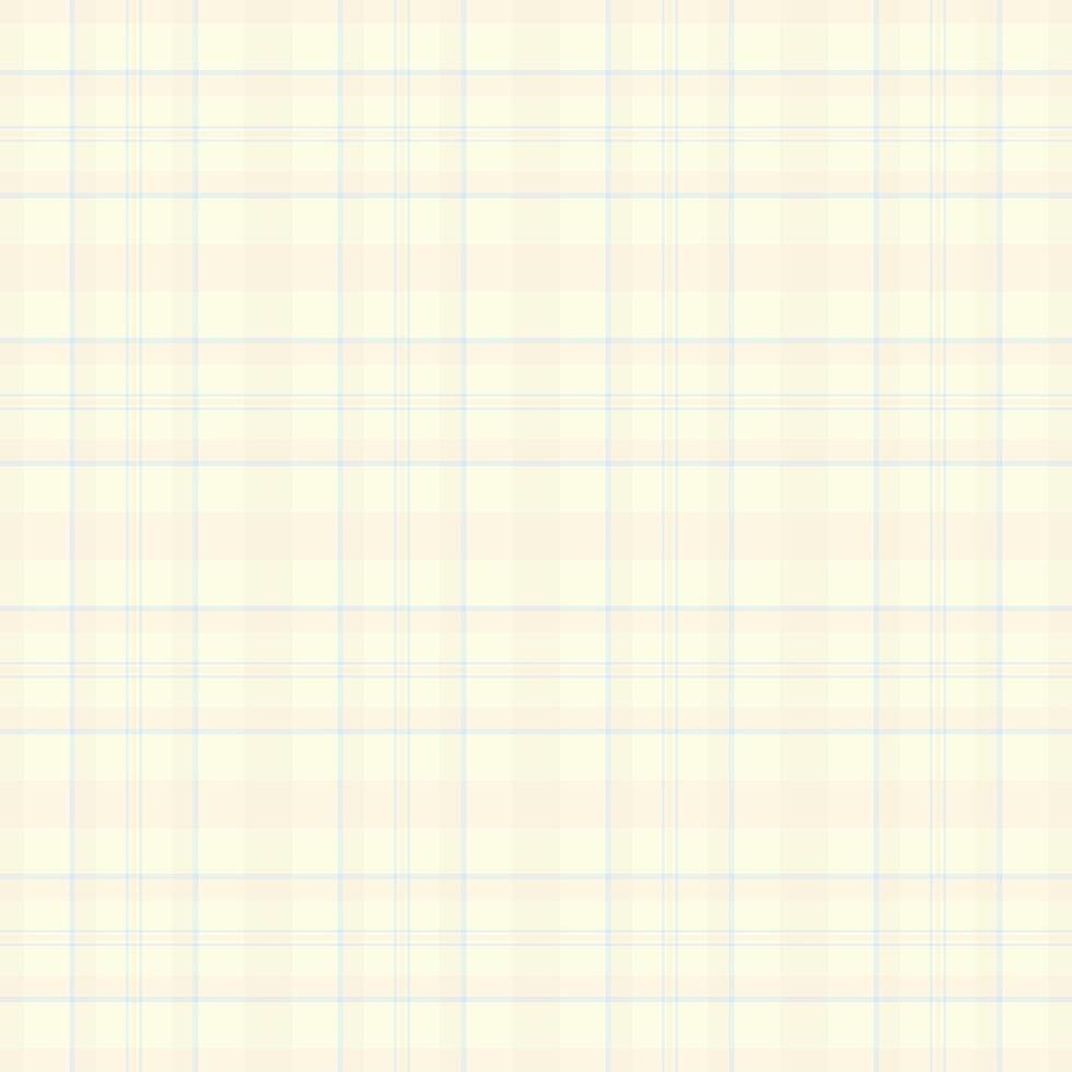 Plaid textile pattern of seamless fabric texture with a check tartan background. vector