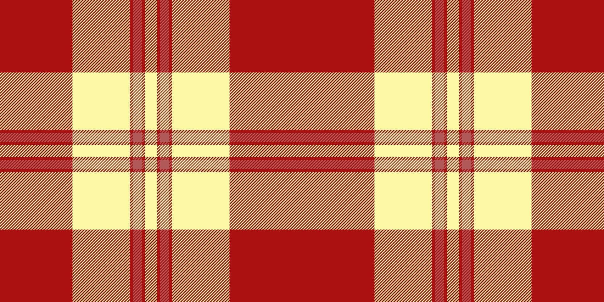 Arábica textura antecedentes sin costura, idea modelo tartán controlar. Janucá tela tartán textil en rojo y amarillo colores. vector