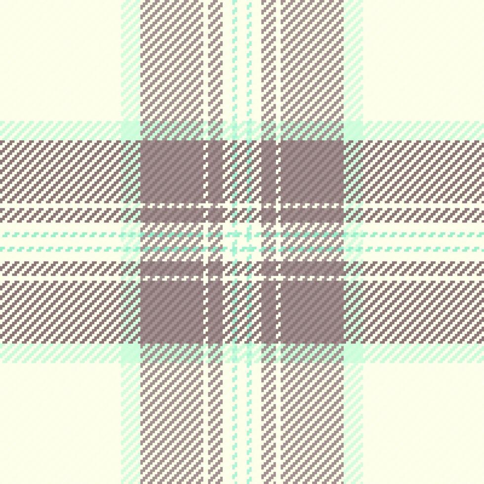 Screen seamless fabric background, designer check textile . Throw plaid pattern tartan texture in light and pastel colors. vector