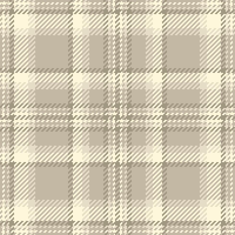 Textile background fabric of check seamless with a plaid tartan texture pattern. vector