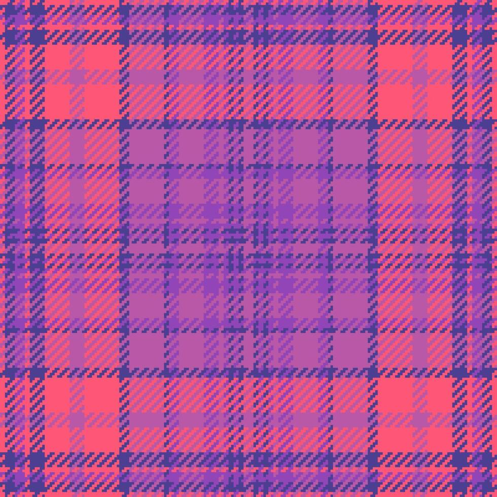 Plaid tartan pattern of background seamless fabric with a textile texture check. vector
