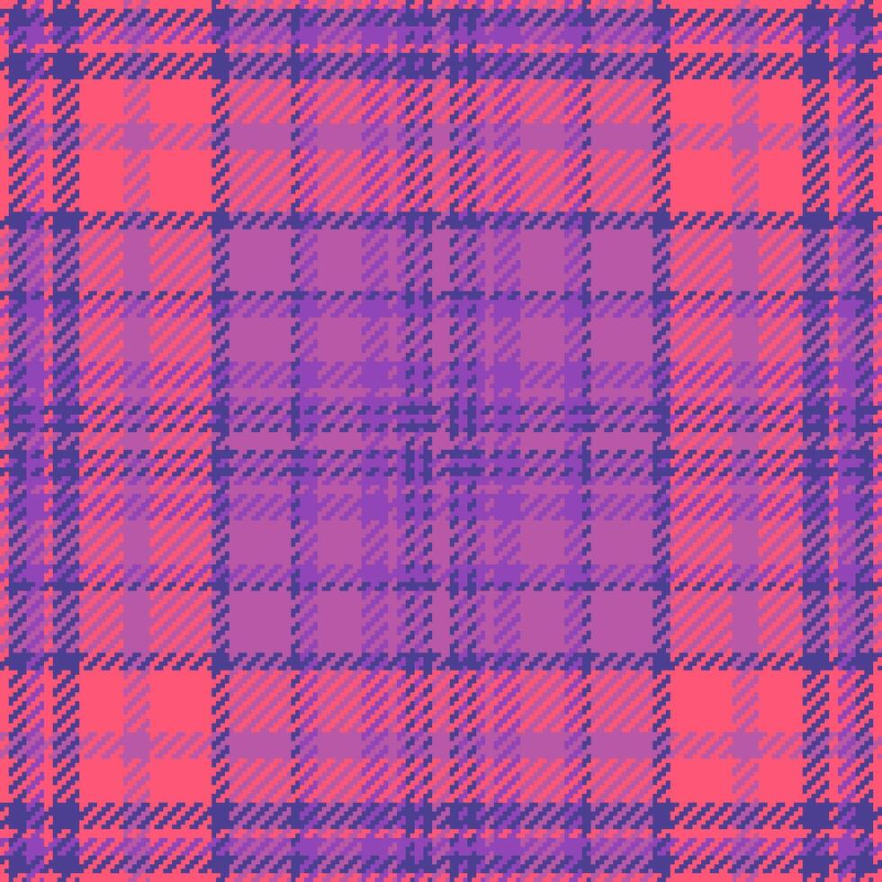 Plaid tartan pattern of background seamless fabric with a textile texture check. vector