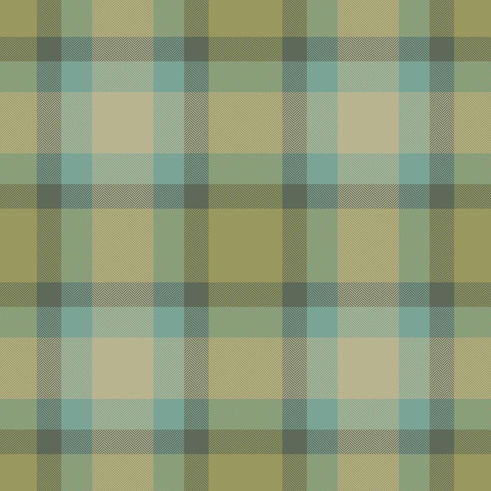 Plaid seamless pattern in green. Check fabric texture. textile print. vector