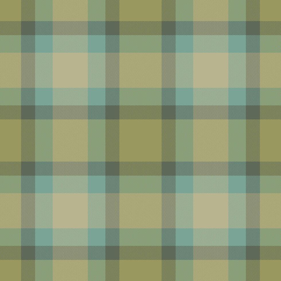 Plaid seamless pattern in green. Check fabric texture. textile print. vector