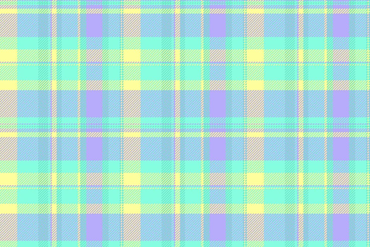 Seamless plaid textile of background check tartan with a fabric texture pattern. vector