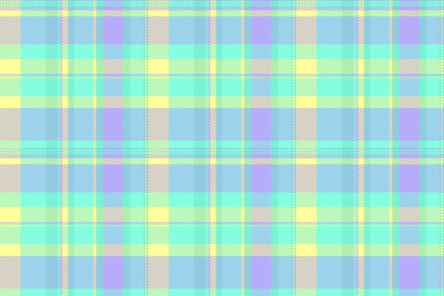 Seamless plaid textile of background check tartan with a fabric texture pattern. vector