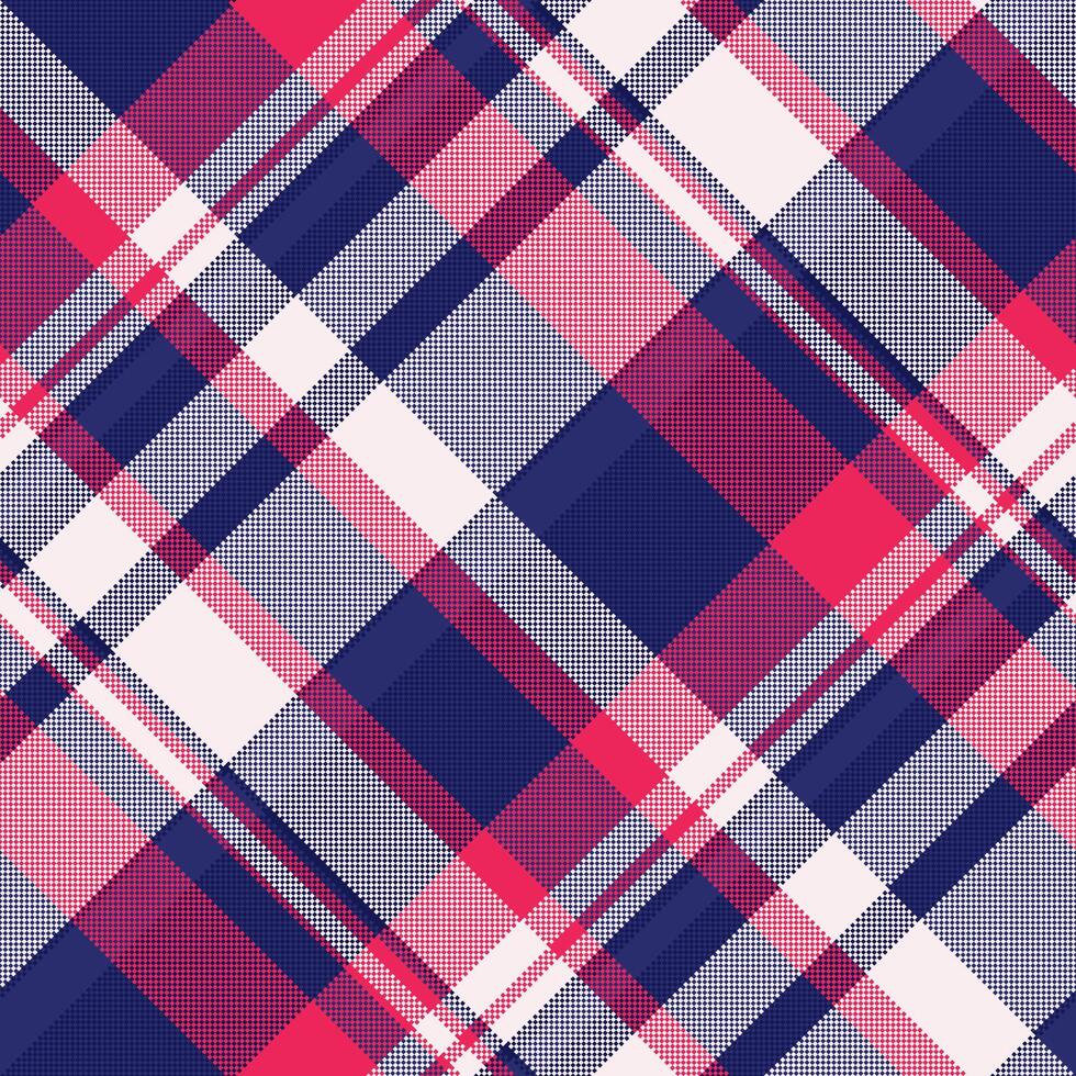 Seamless fabric pattern of check background with a tartan texture textile plaid. vector