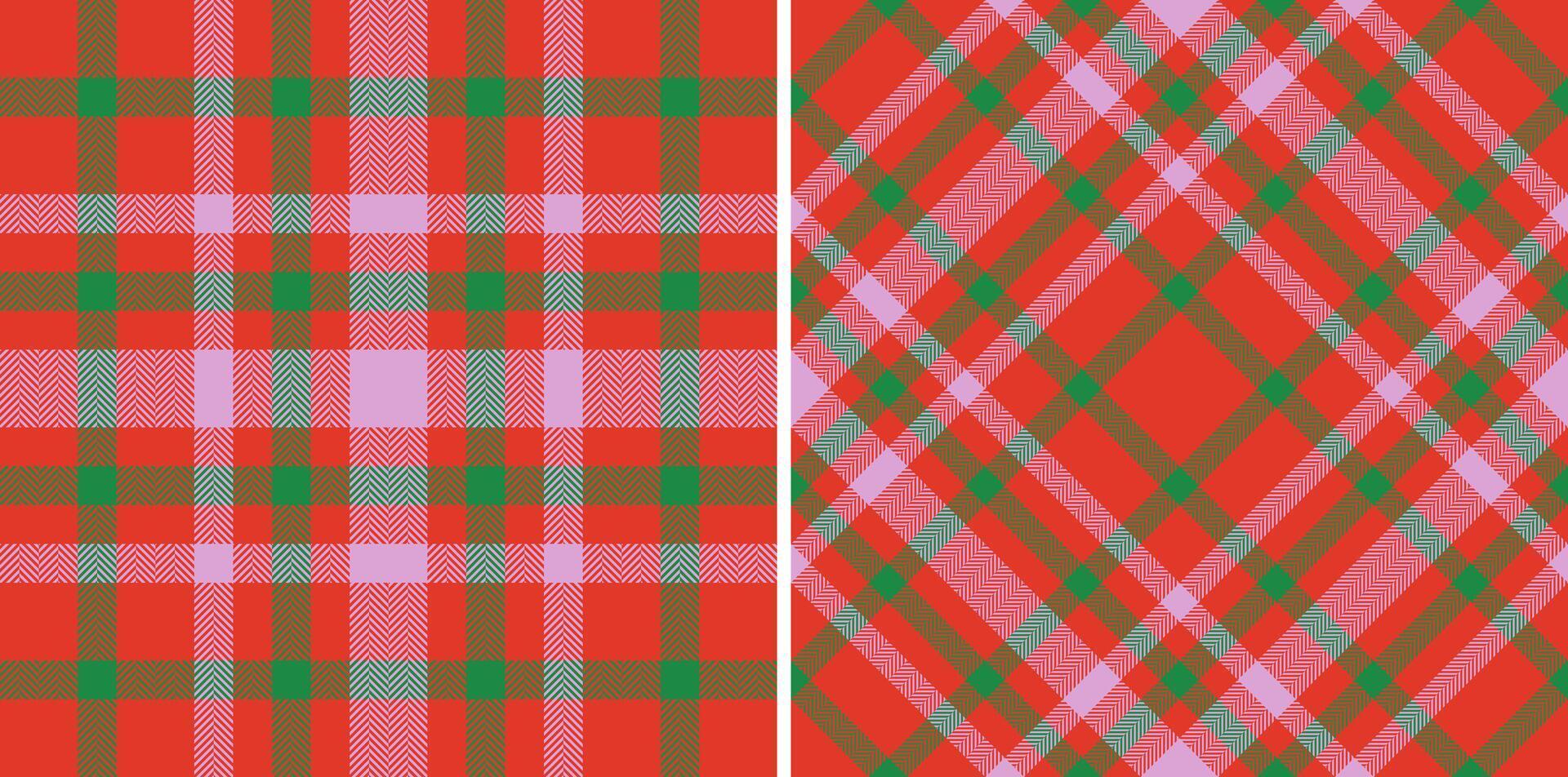 Check texture pattern of background tartan fabric with a plaid seamless textile. vector