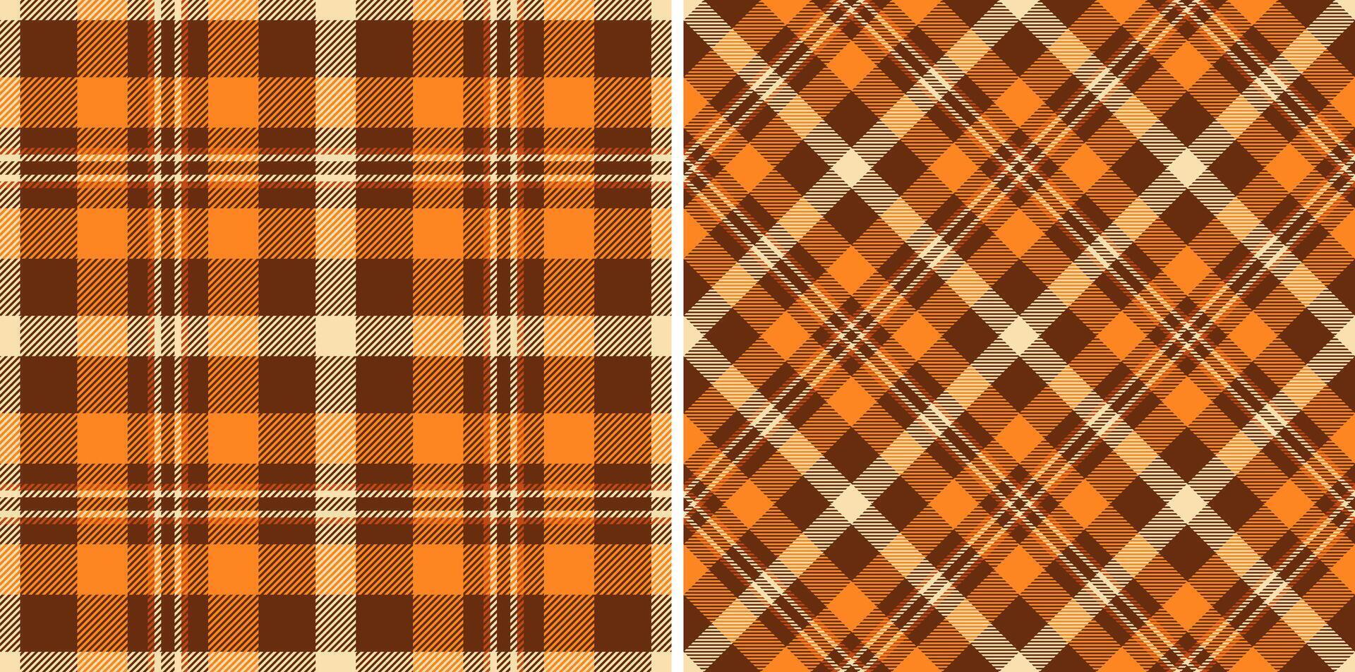 Textile fabric pattern of check texture with a seamless plaid tartan background. vector