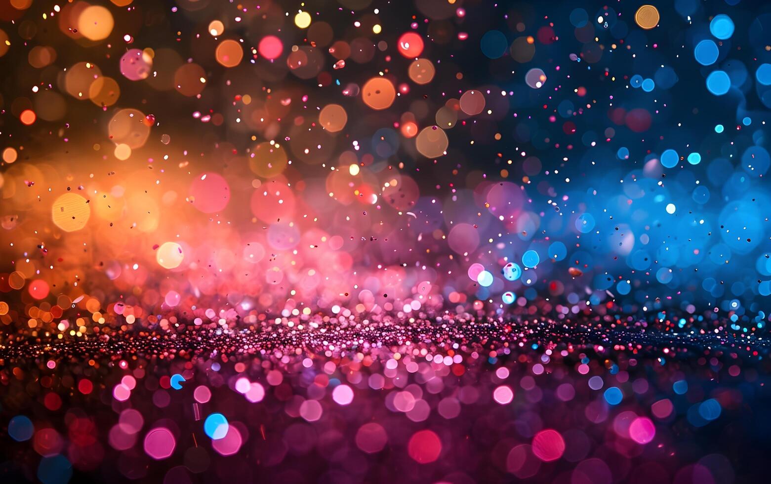 Falling colorful multicolored glitter confetti background photo