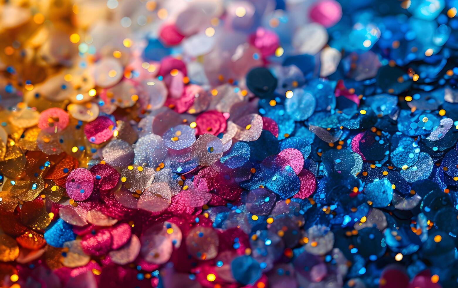 Falling colorful multicolored glitter confetti background photo