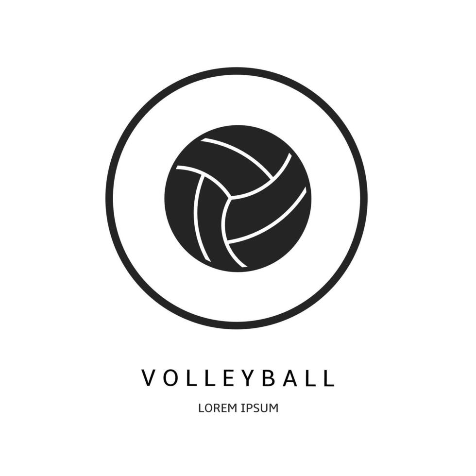 logo diseño para negocio. vóleibol logotipos vector