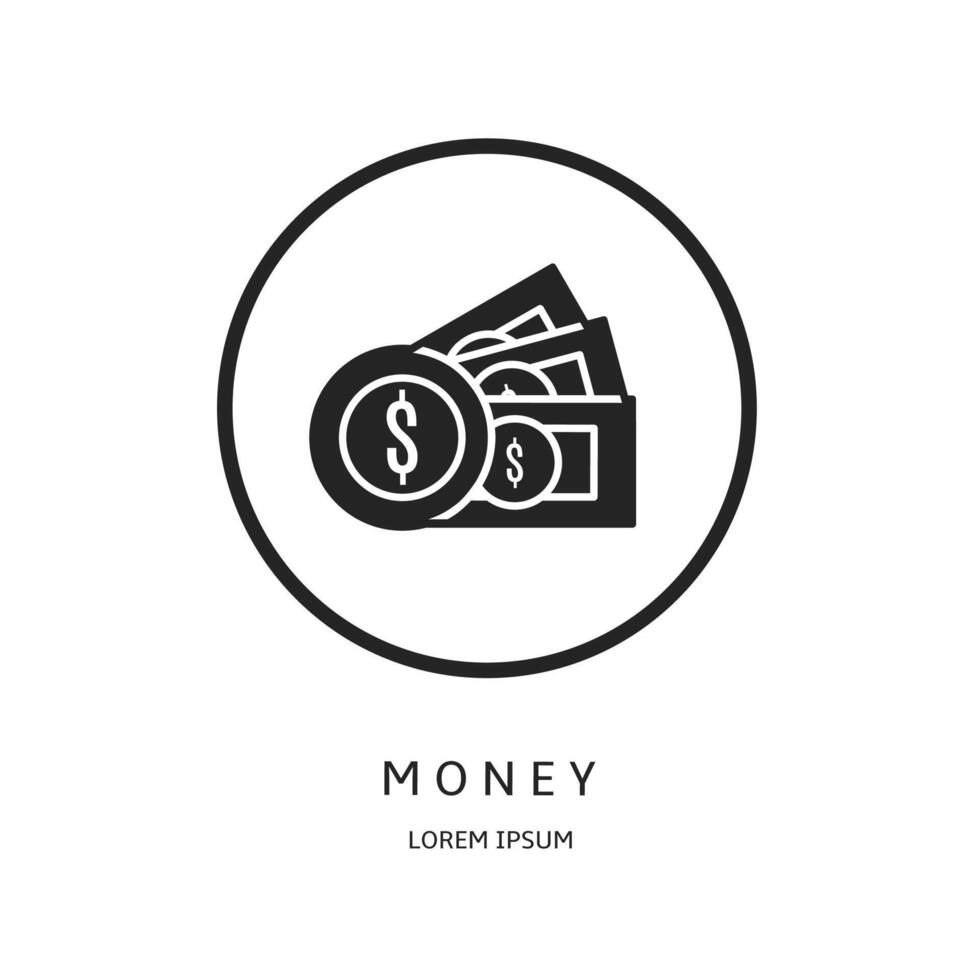 Logo design for business. Money logos. vector