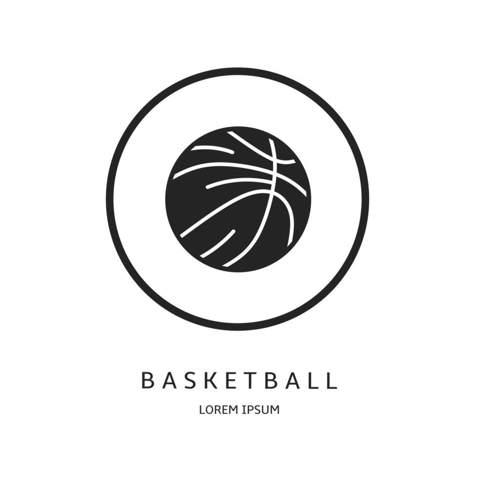 Logo design for business. Basketball logos. vector