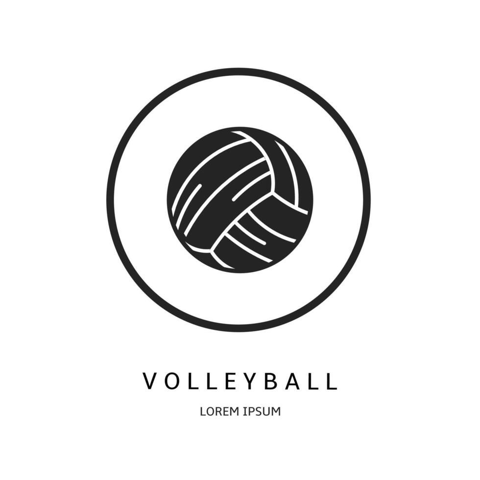 logo diseño para negocio. vóleibol logotipos vector