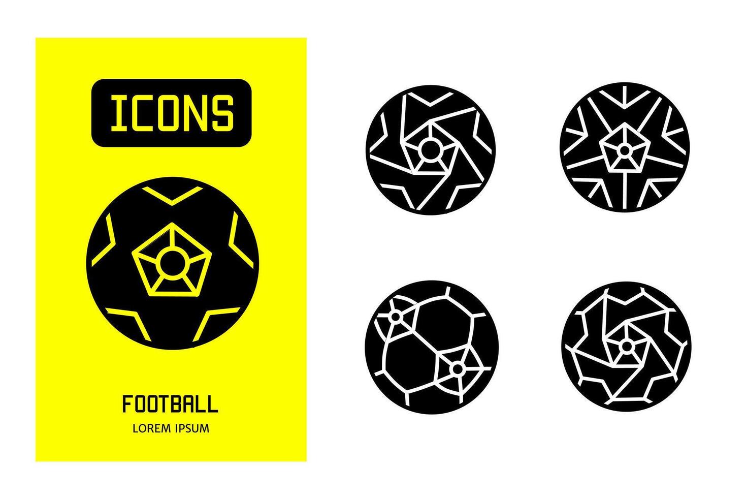 conjunto de plano íconos de fútbol. diseño para negocio y existencias. vector