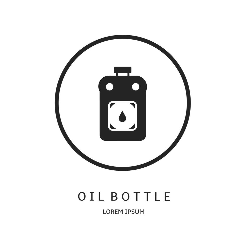 Logo design for business. Oil bottle logos. vector