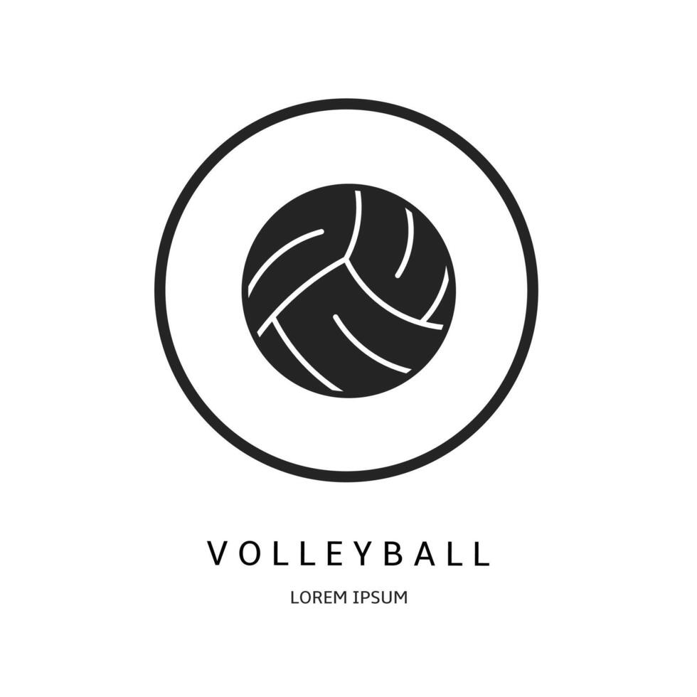 logo diseño para negocio. vóleibol logotipos vector