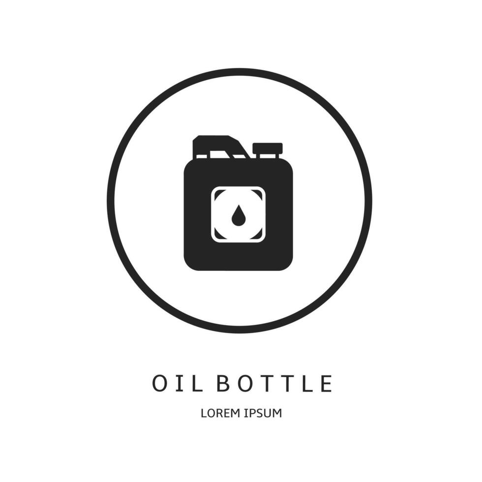 Logo design for business. Oil bottle logos. vector