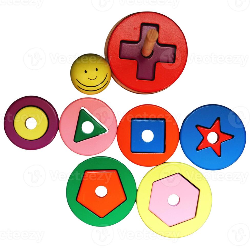 Product photography of a children block puzzle toy game photo