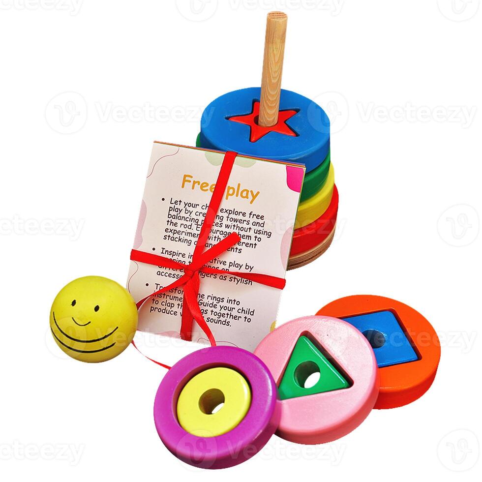 Product photography of a children block puzzle toy game photo