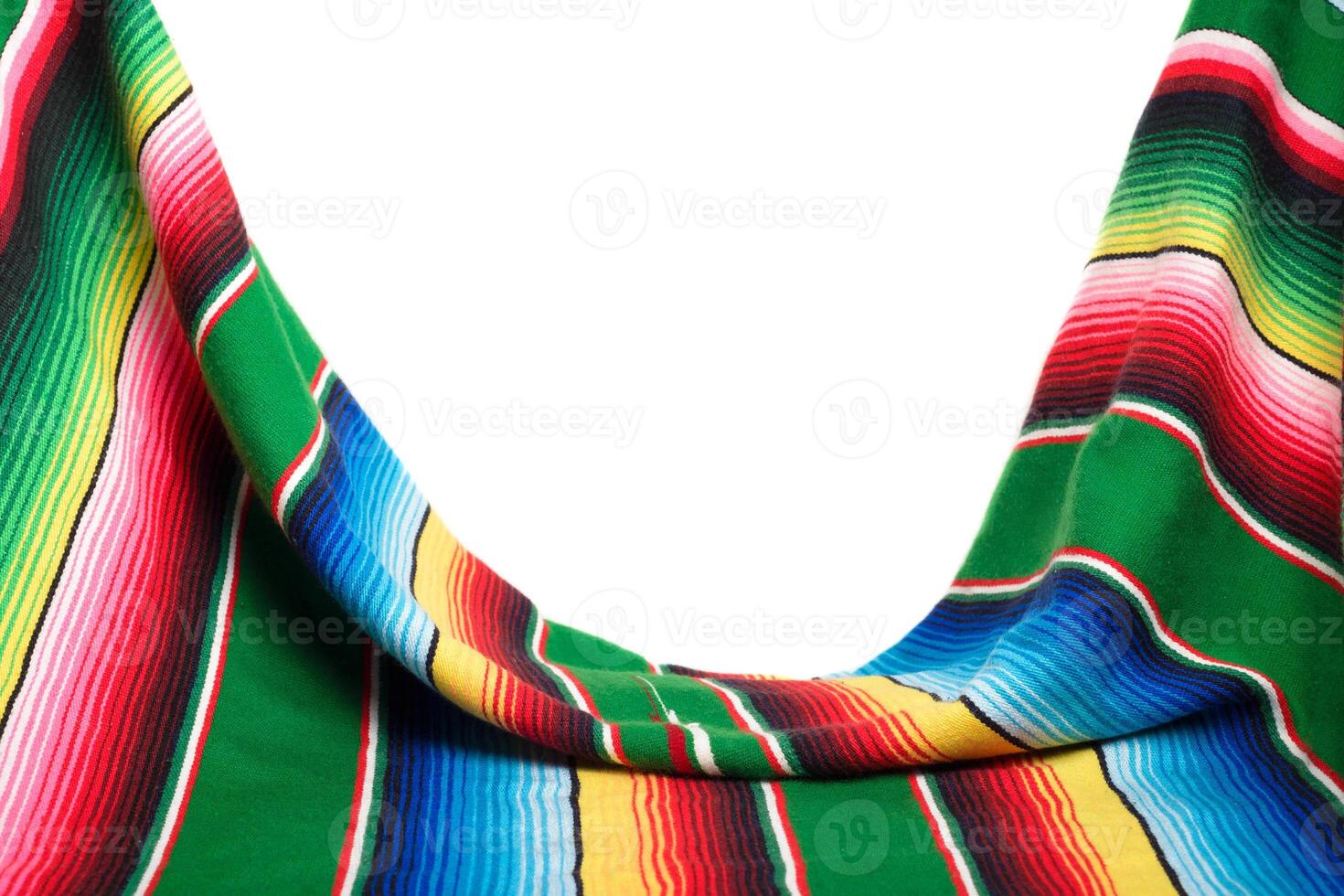 Colorful sarape with copy space. Cinco de Mayo background. photo