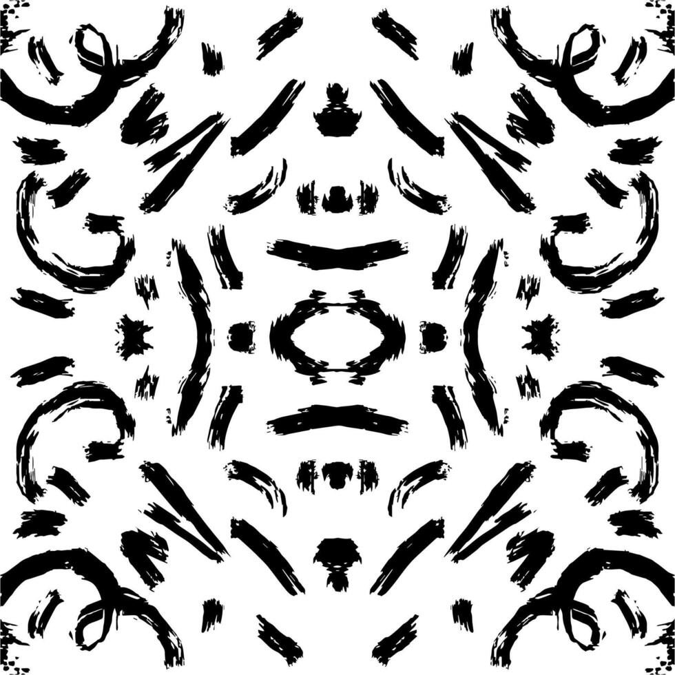 Seamless pattern with brush strokes. Grunge background. vector