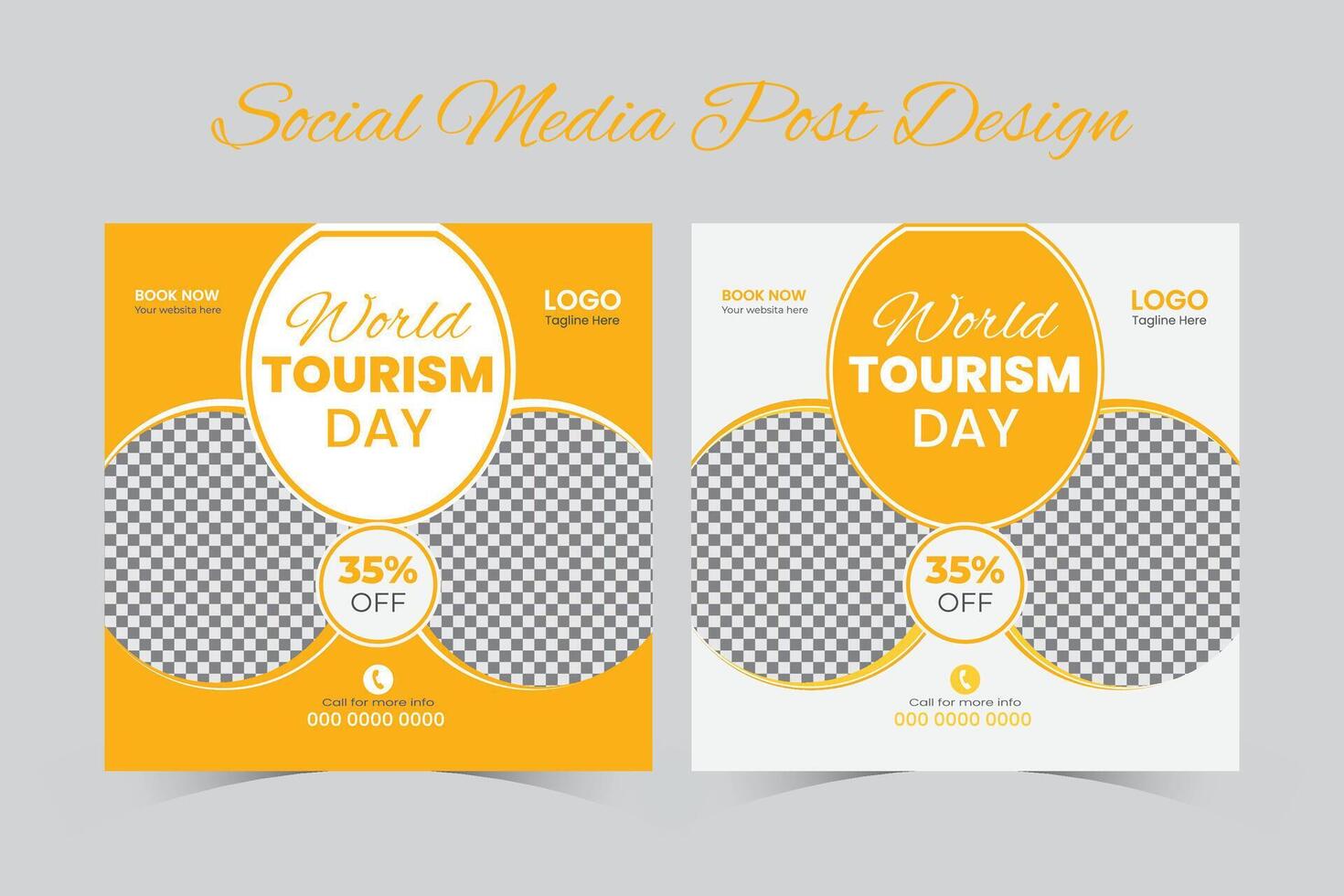 Social media post design vector
