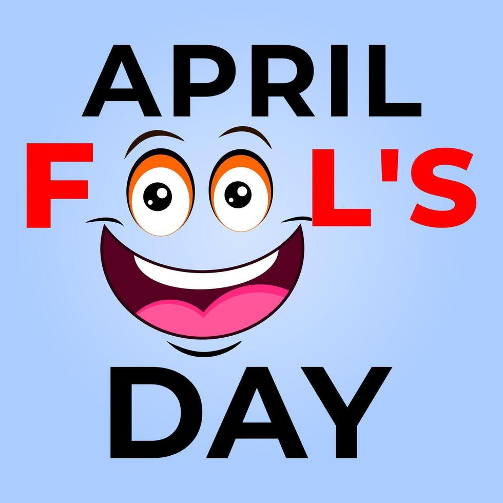 April Fool, Fool April, 1st April, April Fool's day square banner illustration vector