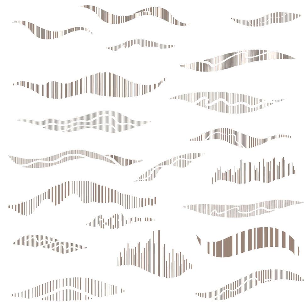 Set Of Abstract Vertical Lines Element vector