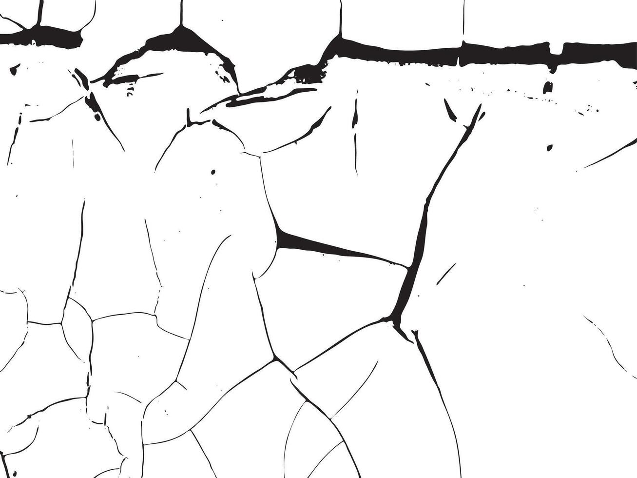 Abstract Cracked Monochrome Texture vector