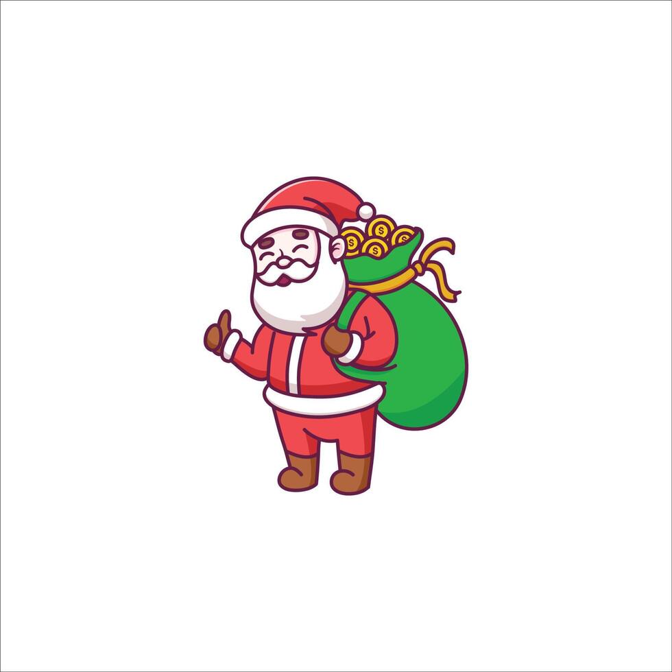 lindo santa claus vector