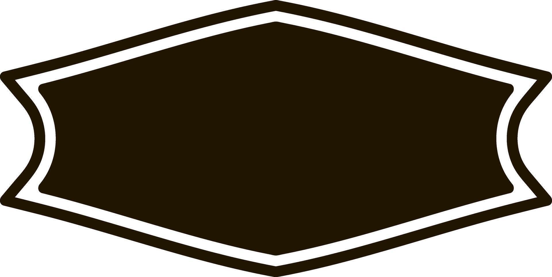 Stencil badge icon Frame border illustration vector