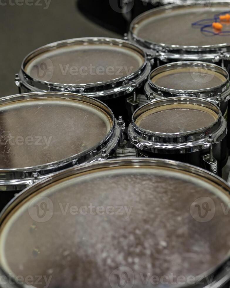 tambores son todas Listo para de marcha banda ensayo foto