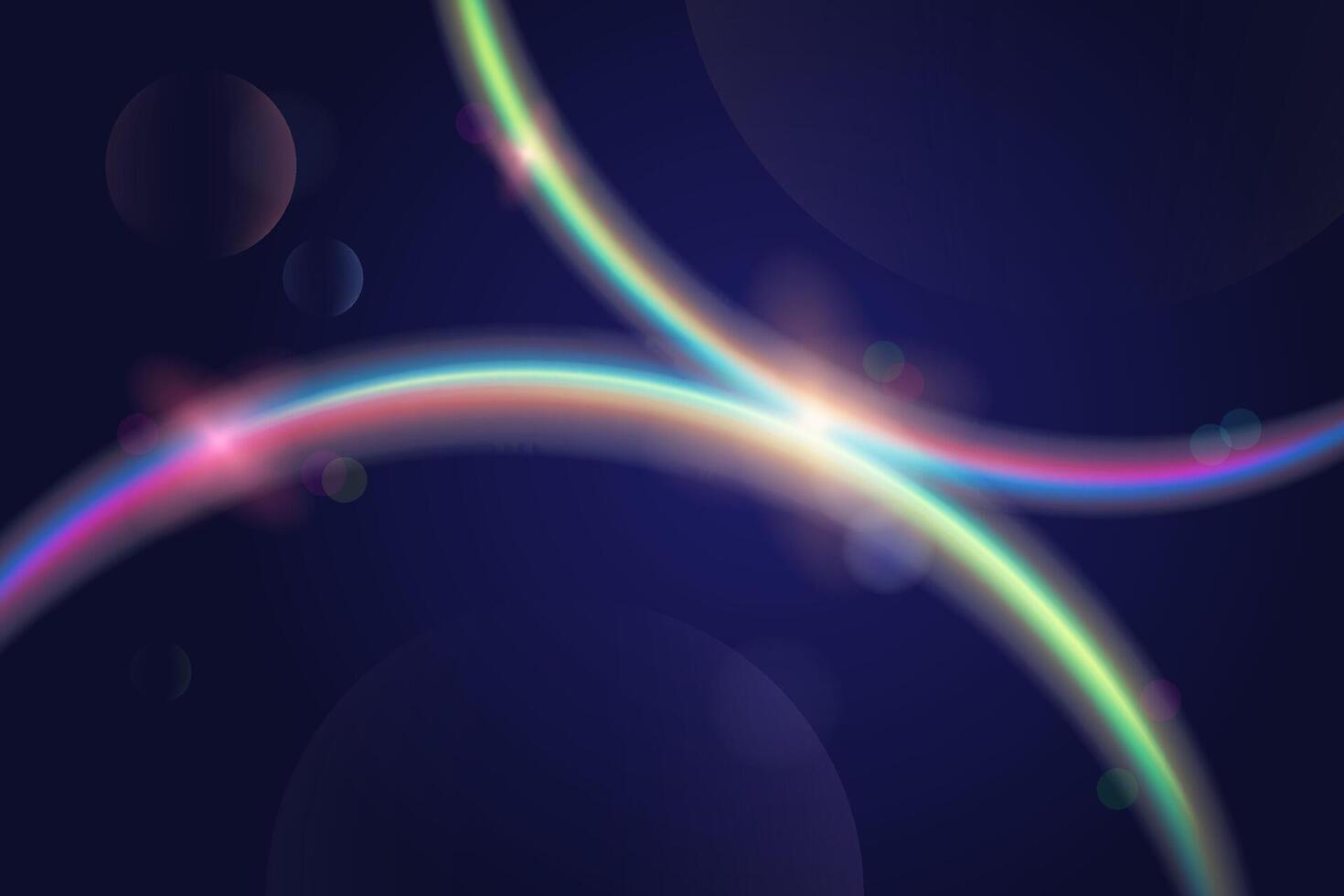 abstract background with space lights and planets. Abstract space. vector