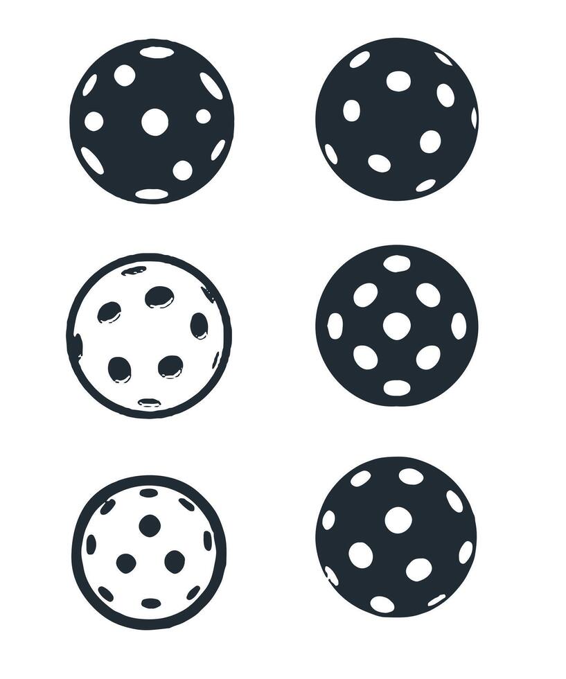 Pickle ball Silhouette vector